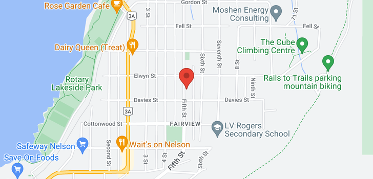 map of 612 Fifth Street
